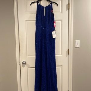 Morgan & Co Royal Blue Evening Dress Sz 3